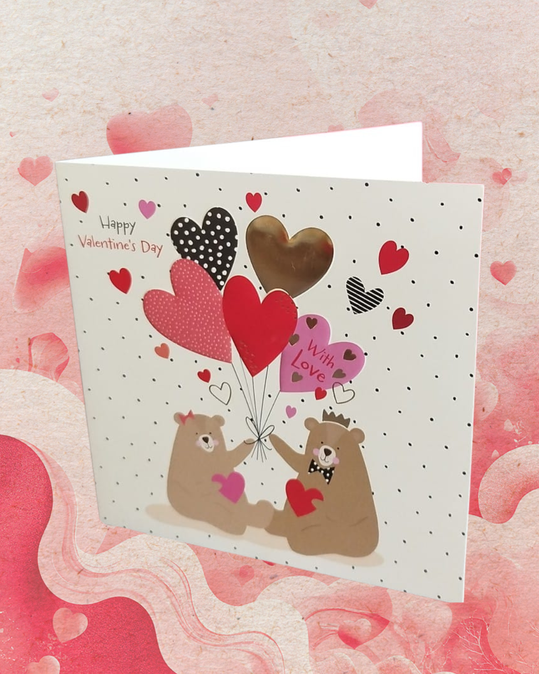 Red furry Heart shaped Box